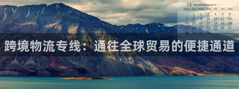 28圈返水怎么算的：跨境物流专线：通