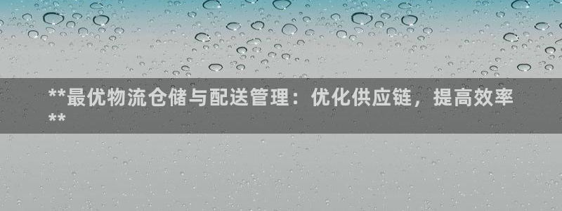 28圈赌博软件正规吗：**最优物流仓