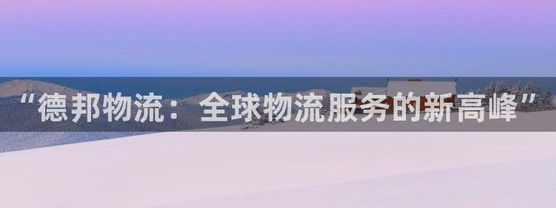 28圈大舞台：“德邦物流：全球物流服
